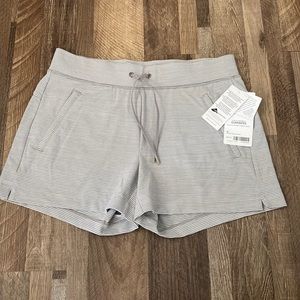 Athleta Stripe Modern Metro Shortie Shorts